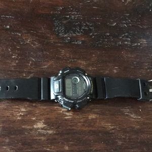 Casio G shock scratch is right above minute arm